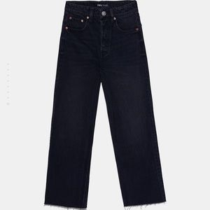 Zara hi-rise straight leg jeans trf 26 (2)